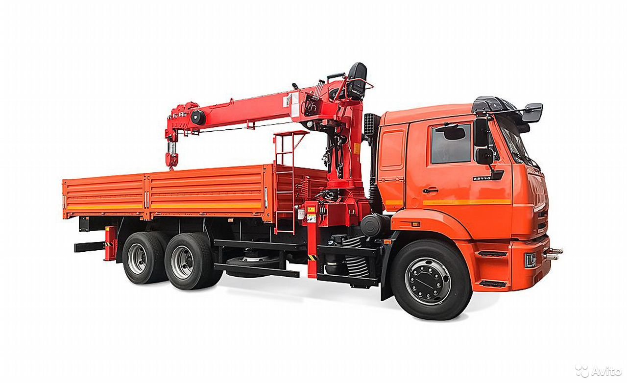 Бортовой грузовик с КМУ КамАЗ 65115 с КМУ Kanglim KS1256
