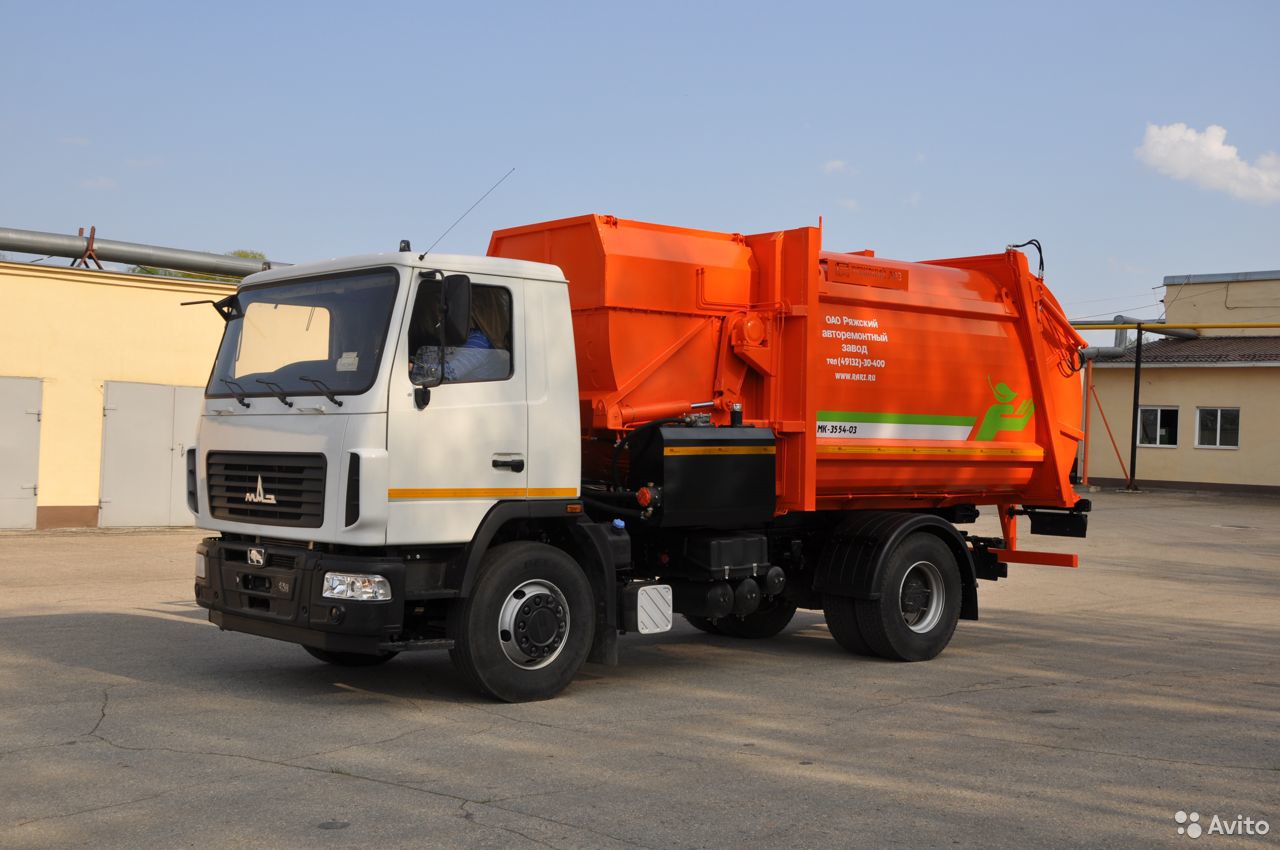 Мусоровоз РАРЗ МК-3554-03 на шасси МАЗ 534025-585-013