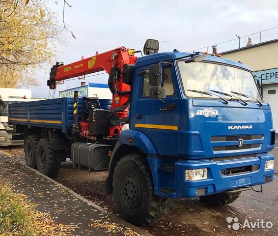 Бортовой грузовик с КМУ КамАЗ 43118 с КМУ Inman
