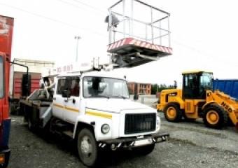 Автовышка ГАЗ 3309 с АГП Т17