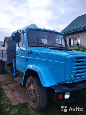 Бортовой грузовик с КМУ ЗИЛ