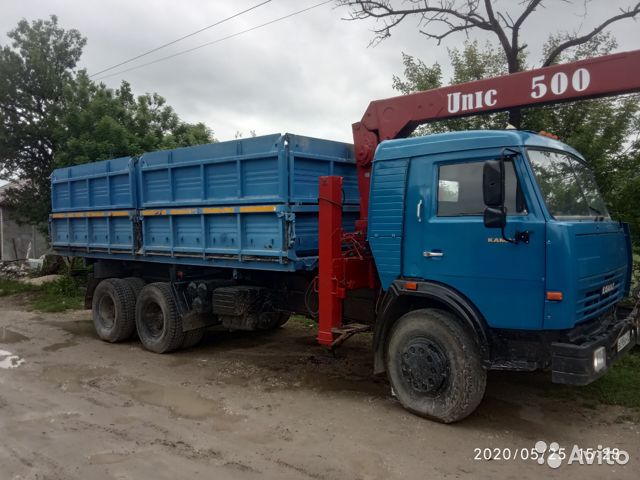 Зерновоз КамАЗ с КМУ