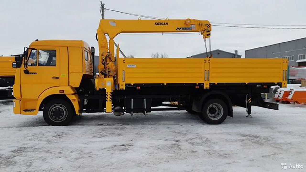 Бортовой грузовик с КМУ КамАЗ 4308-3063-69 с КМУ Soosan SCS523