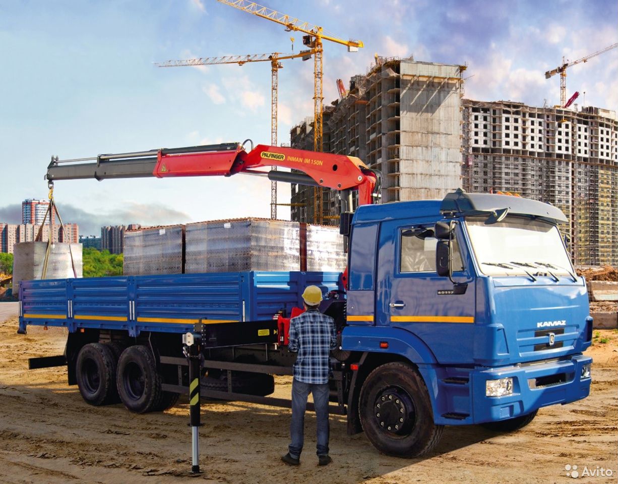 Бортовой грузовик с КМУ КамАЗ 65115-3094-48 с КМУ Inman IM-150N