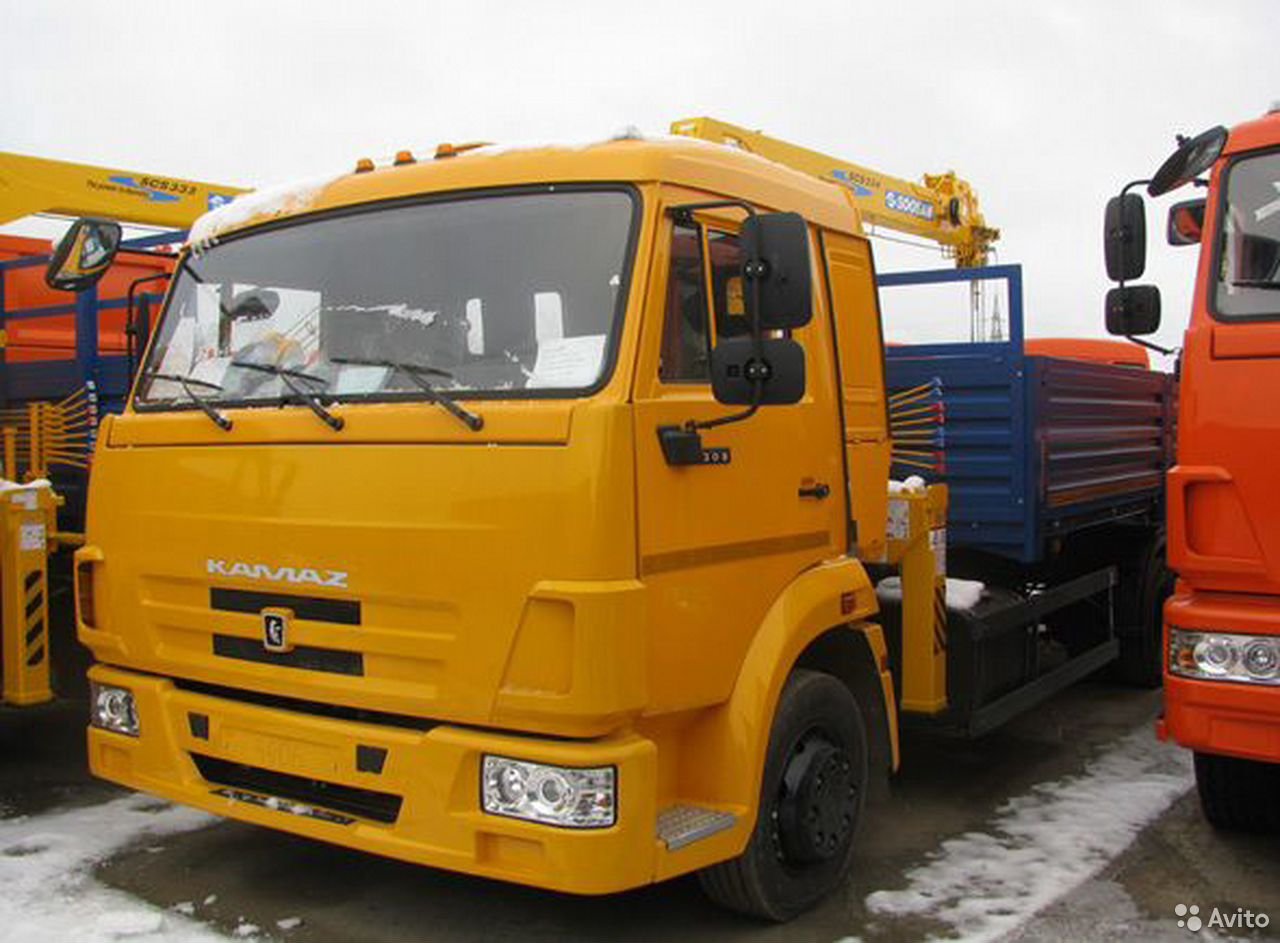 Бортовой грузовик с КМУ КамАЗ 4308-3063-69 с КМУ Soosan SCS334