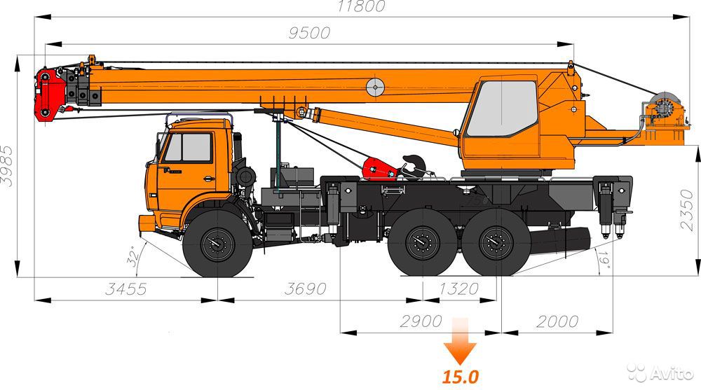 Автокран Клинцы КС-55713-5К-3