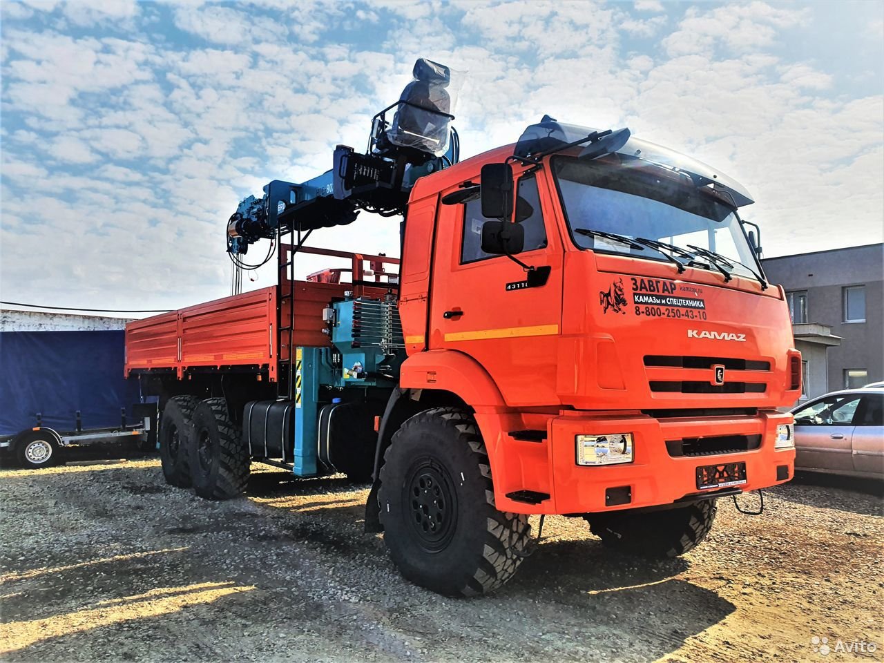 Бурильно-крановая машина HKTC HLC-8026 на шасси КамАЗ 43118