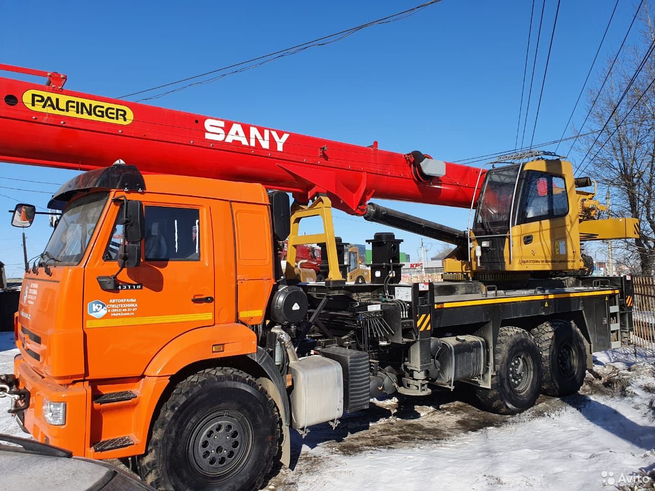 Автокран Palfinger Sany КС-5573А на шасси КамАЗ 43118