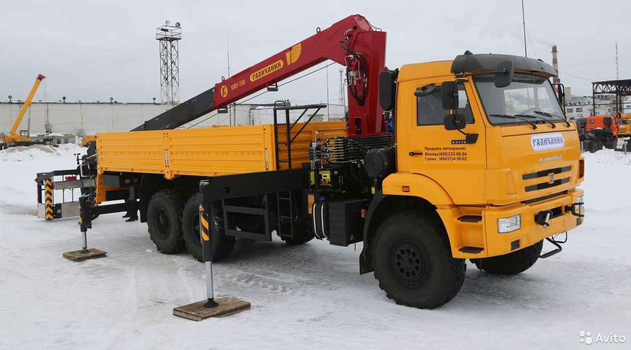 Бортовой грузовик с КМУ КамАЗ 43118-23027-50 с КМУ Галичанин КМУ-150