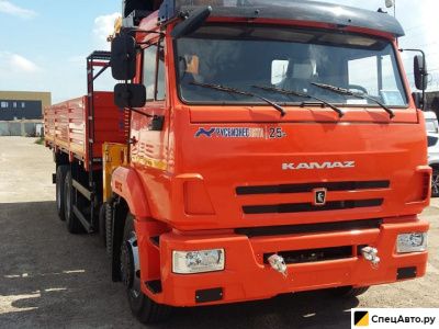 Бортовой грузовик с КМУ КамАЗ 65115-773962-50 с КМУ soosan SCS746