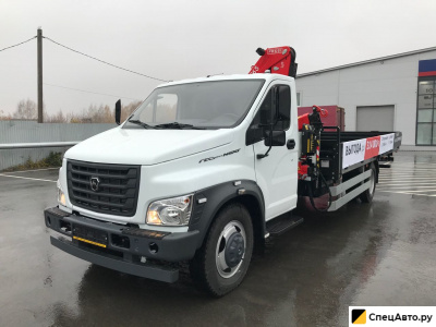 Бортовой грузовик с КМУ ГАЗ ГАЗон Next С41R13 с КМУ Fassi F65