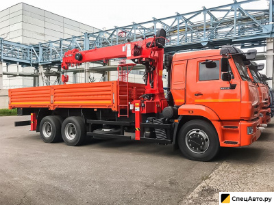 Бортовой грузовик с КМУ КамАЗ 65115 с КМУ Kanglim KS1256