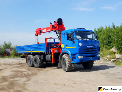 Манипулятор Камаз Вездеход, стрела 7 тонн, борт 10 тонн