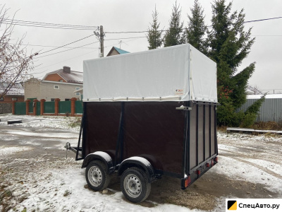 Прицеп-коневозка с тентом