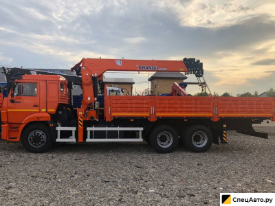 Бортовой грузовик с КМУ КамАЗ 65115