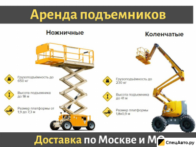 Аренда подъемника Ножничного / Коленчатого