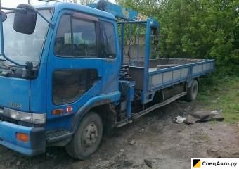 Бортовой грузовик с КМУ Nissan Diesel