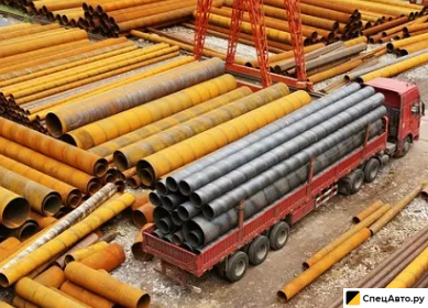 Грузовые перевозки трубовозами в Московской области и Москве