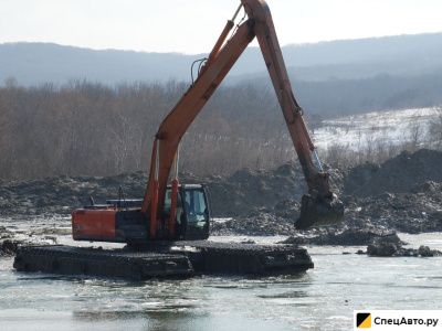 Экскаватор плавающий. Аренда экскаватора