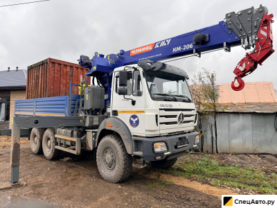 Аренда и услуги манипулятора-вездехода, стрела 9 т, 19 м, борт 10 т, 6.2 м