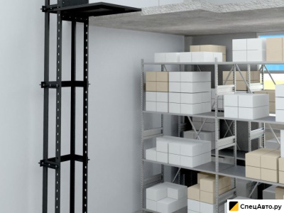 Мачтовый подъемник Telfer Lift Калибр 300кг с открытой платформой 1м2