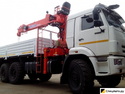 Бортовой грузовик с КМУ КамАЗ 43118 с КМУ Kanglim KS1256 GII