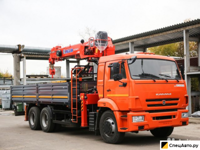 Бортовой грузовик с КМУ КамАЗ 65115 с КМУ Kanglim KS1256-G2