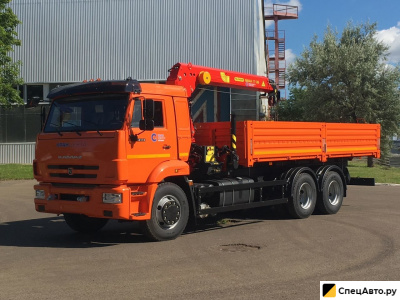 Бортовой грузовик с КМУ КамАЗ 65115