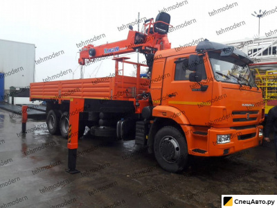 Бортовой грузовик с КМУ КамАЗ 65115 с КМУ Kanglim-1256GII