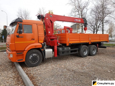 Бортовой грузовик с КМУ КамАЗ 65115 с КМУ Horyong HRS 206