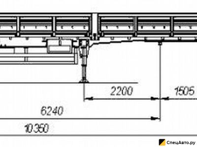 Бортовой полуприцеп Нефаз 9334-20