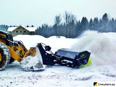 Щетка на ковш дорожная для экскаватора погрузчика