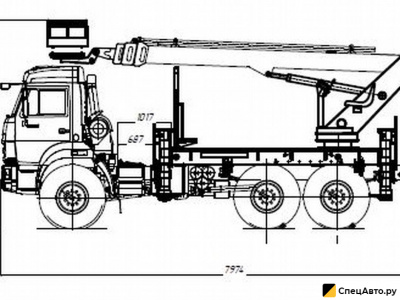 Автовышка КамАЗ 43118 с АГП ПСС 28 метров