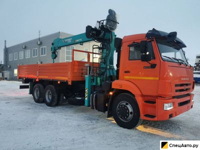 Бортовой грузовик с КМУ КамАЗ 65115 с КМУ HKTC HLC-7016L