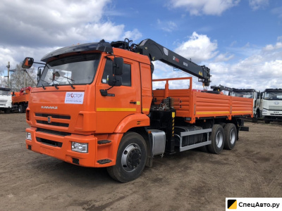 Бортовой грузовик с КМУ КамАЗ 65115 с КМУ Hiab 160