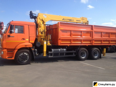 Бортовой грузовик с КМУ КамАЗ 65115-773094-42 с КМУ Soosan SCS736LII Top