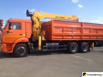 Бортовой грузовик с КМУ КамАЗ 65115-773094-42 с КМУ Soosan SCS736LII Top