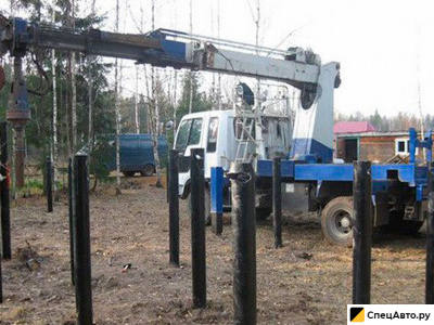 Аренда ямобура бкм Сваекрут винтовых свай до 219