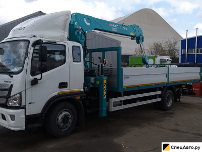 Бортовой грузовик с КМУ FOTON Aumark BJ1128 с КМУ HKTC 5014