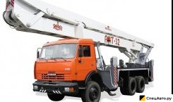 Средневысотная автовышка Камаз 32