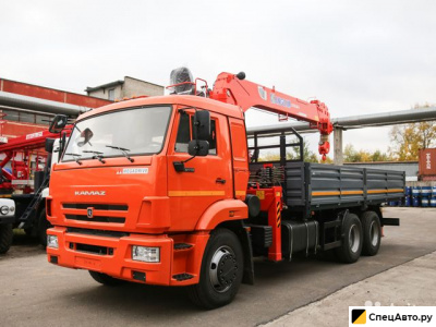 Бортовой грузовик с КМУ КамАЗ 65115 с КМУ Kanglim KS1256-G2