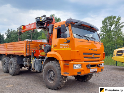 Бортовой грузовик с КМУ КамАЗ 43118 с КМУ Fassi S1556