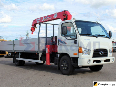 Бортовой грузовик с КМУ Hyundai HD78 с КМУ Unic