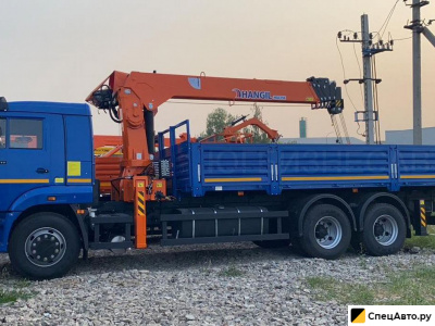 Бортовой грузовик с КМУ КамАЗ 65117-3010-50