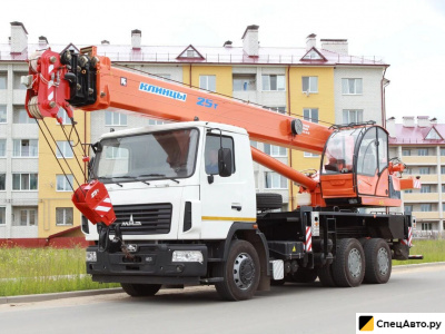 Автокран Клинцы КС-55713-6К-3 на шасси МАЗ 6312