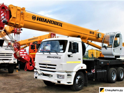 Автокран Ивановец 25 тонн на шасси КамАЗ