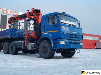 Седельный тягач КамАЗ 43118 с КМУ Канглим 1256