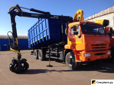 Ломовоз с грейферным захватом