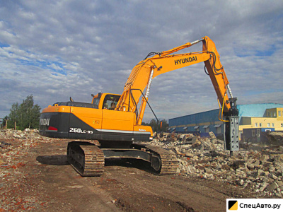 Колесный экскаватор Hyundai R180W-9S с гидромолотом 18 тонн