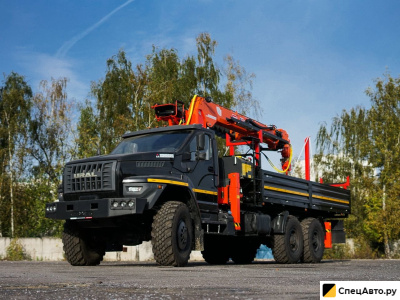 Бортовой грузовик с КМУ УРАЛ Next с КМУ Kanglim KS2056